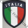 Scudetto Italia blu plastificato velcro 